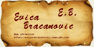 Evica Bracanović vizit kartica